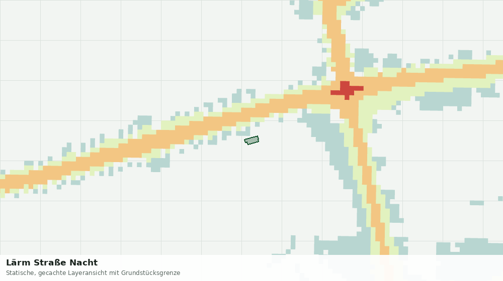Statische Kartenansicht: Lärm Straße Nacht