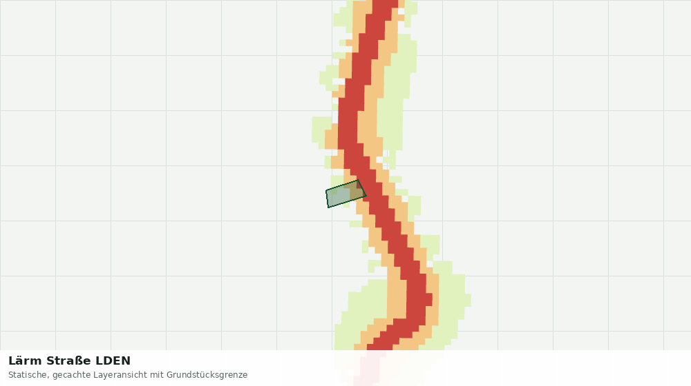 Statische Kartenansicht: Lärm Straße LDEN