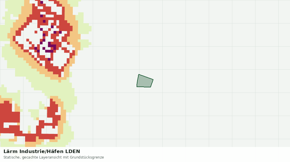 Statische Kartenansicht: Lärm Industrie/Häfen LDEN