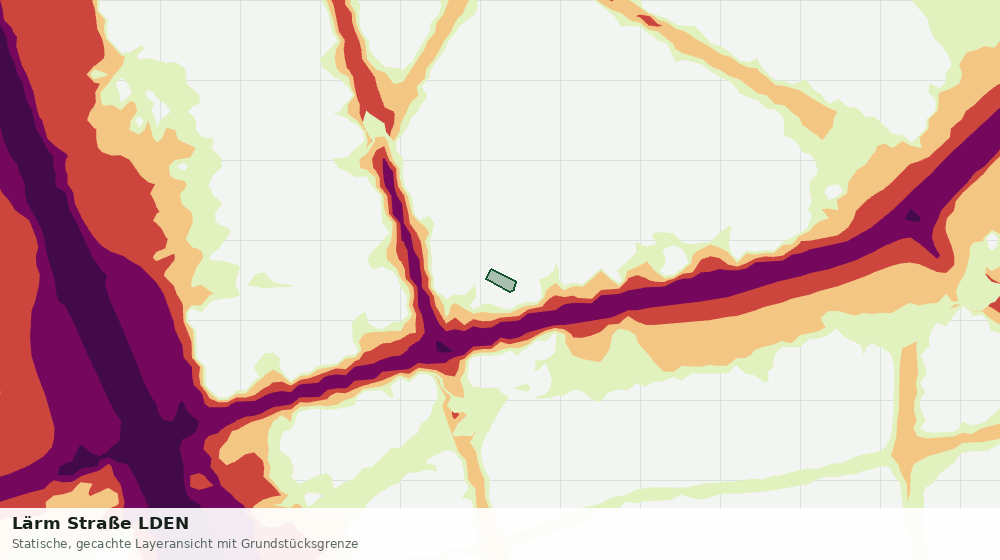 Statische Kartenansicht: Lärm Straße LDEN