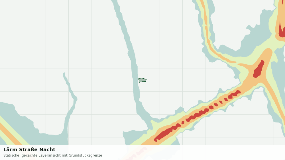Statische Kartenansicht: Lärm Straße Nacht