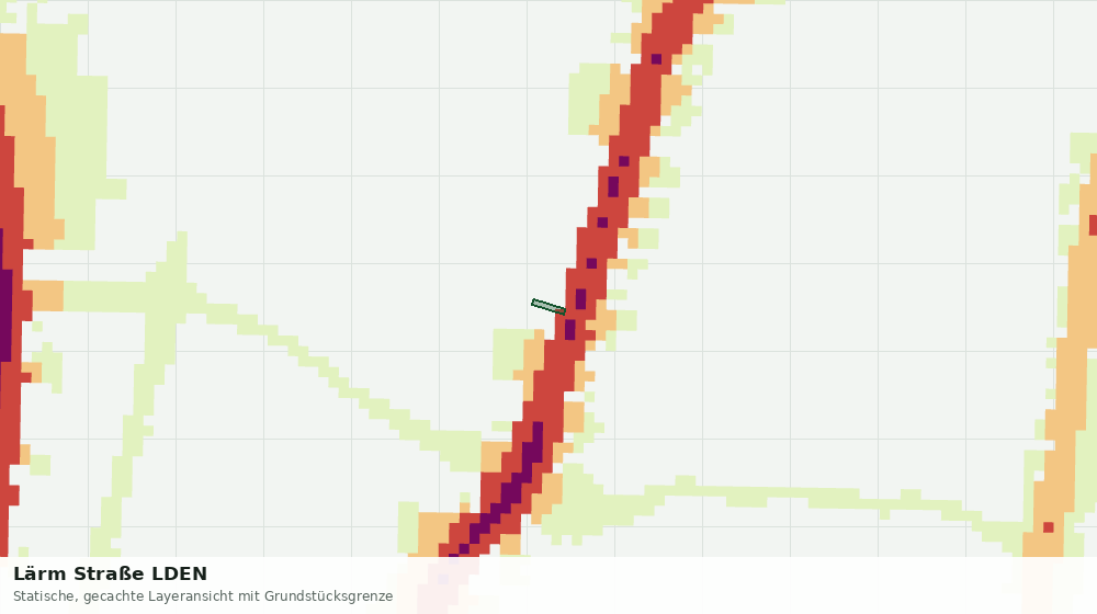 Statische Kartenansicht: Lärm Straße LDEN
