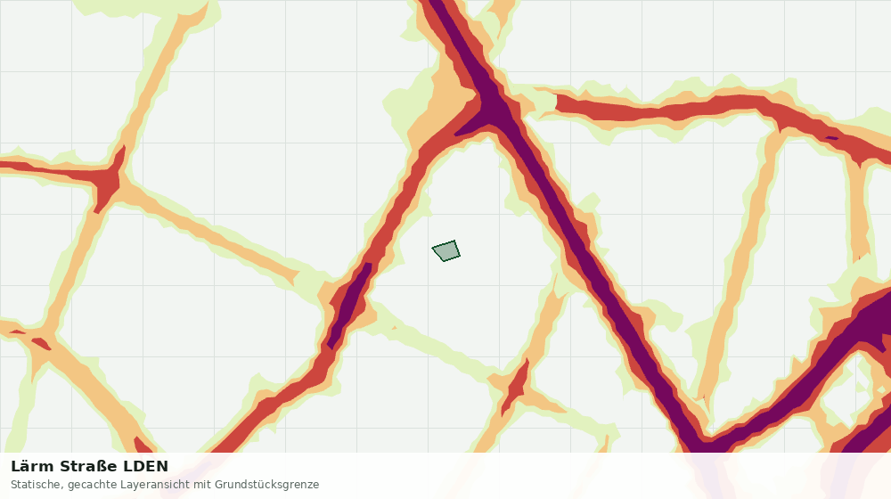 Statische Kartenansicht: Lärm Straße LDEN
