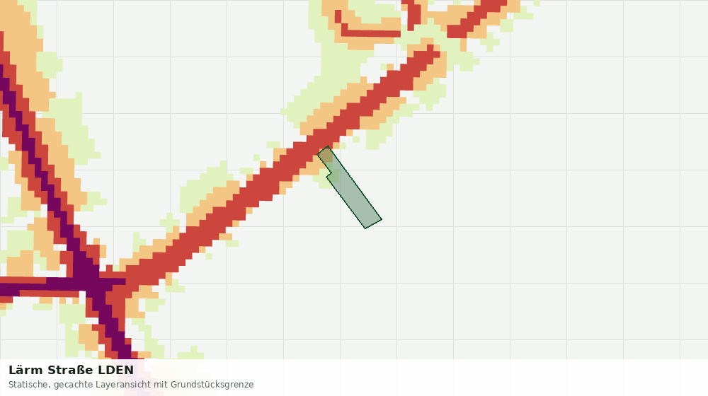 Statische Kartenansicht: Lärm Straße LDEN