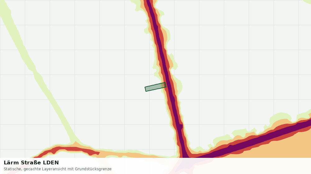 Statische Kartenansicht: Lärm Straße LDEN