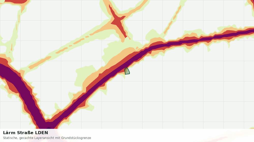 Statische Kartenansicht: Lärm Straße LDEN