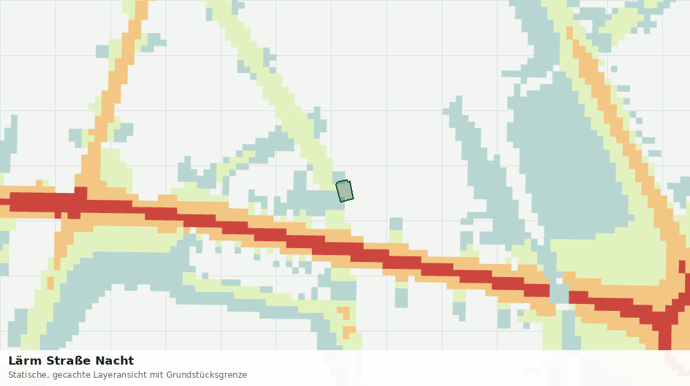 Statische Kartenansicht: Lärm Straße Nacht