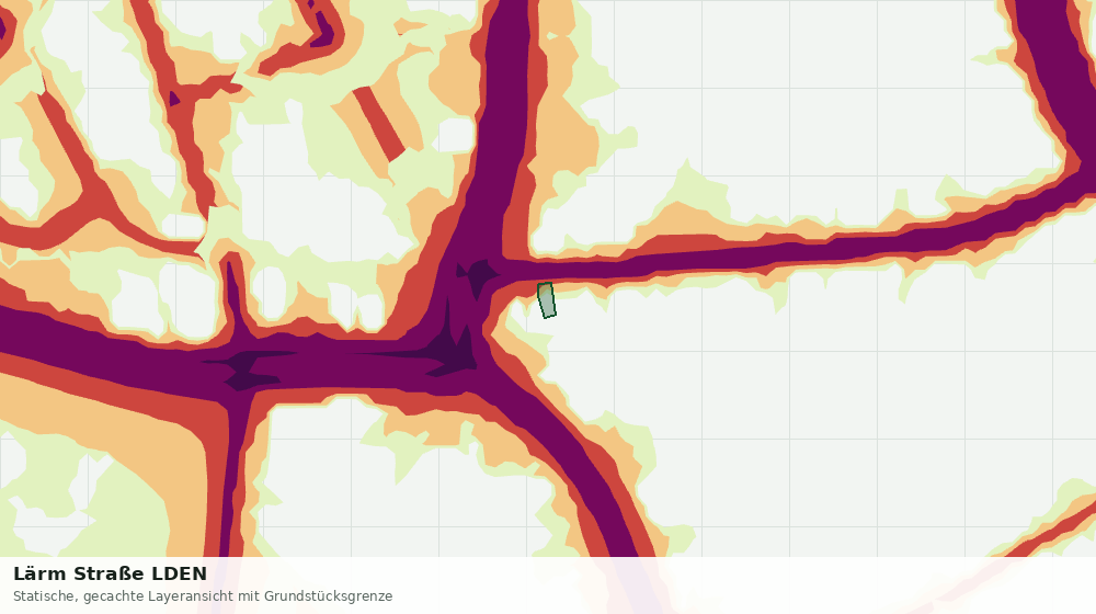 Statische Kartenansicht: Lärm Straße LDEN