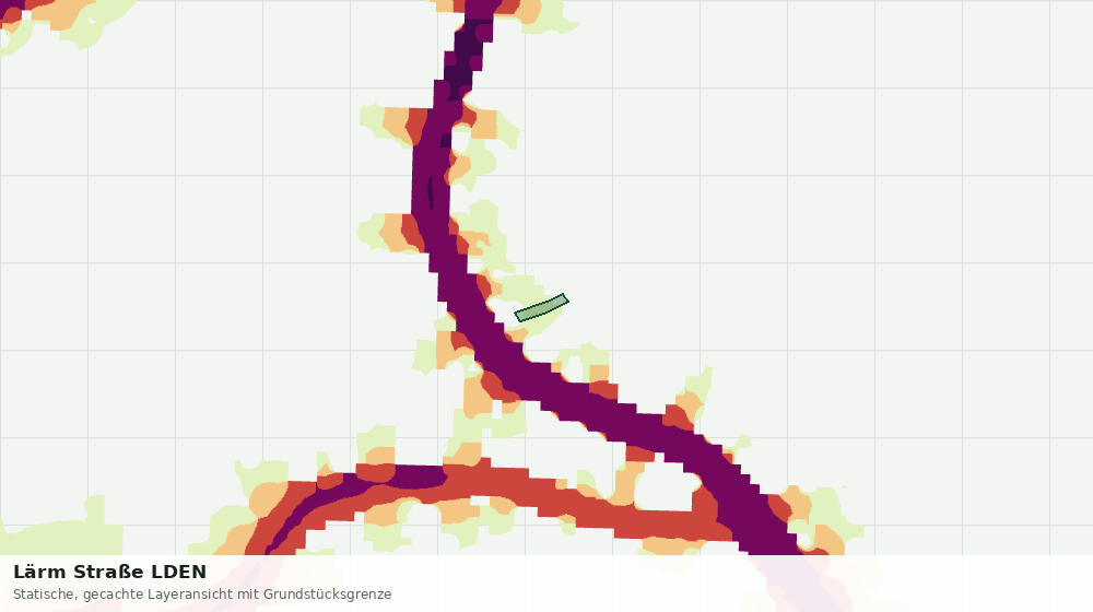 Statische Kartenansicht: Lärm Straße LDEN