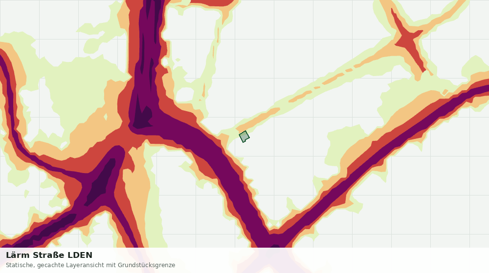 Statische Kartenansicht: Lärm Straße LDEN