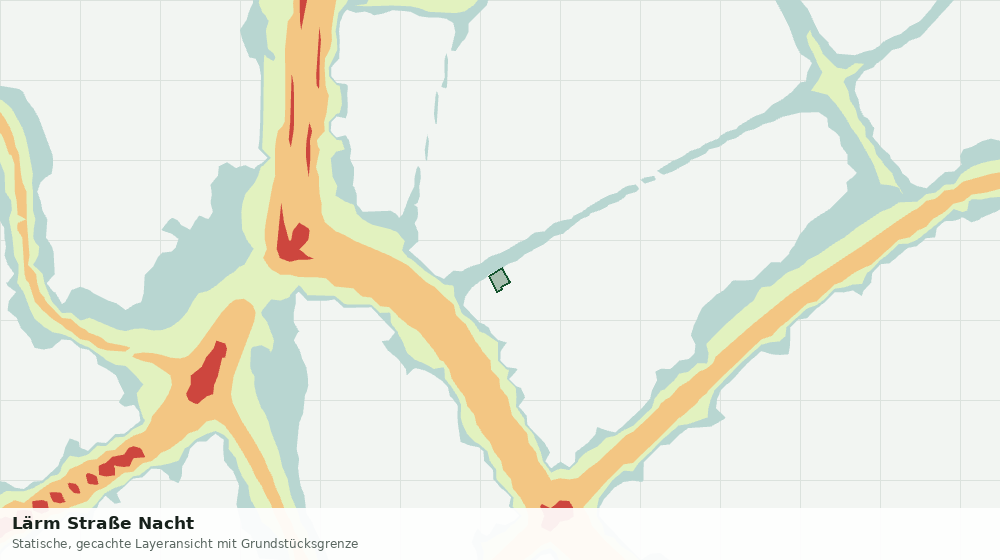Statische Kartenansicht: Lärm Straße Nacht