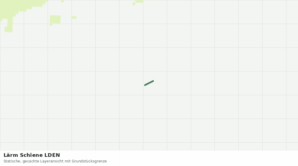 Statische Kartenansicht: Lärm Schiene LDEN