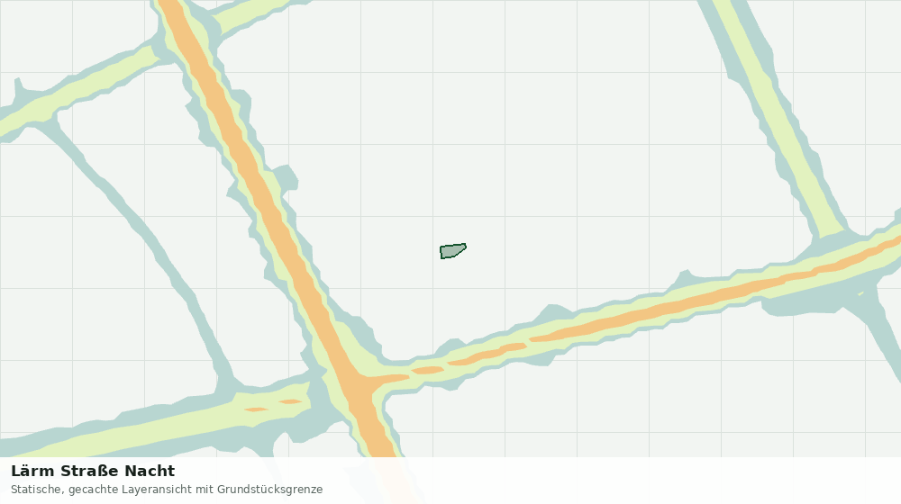 Statische Kartenansicht: Lärm Straße Nacht