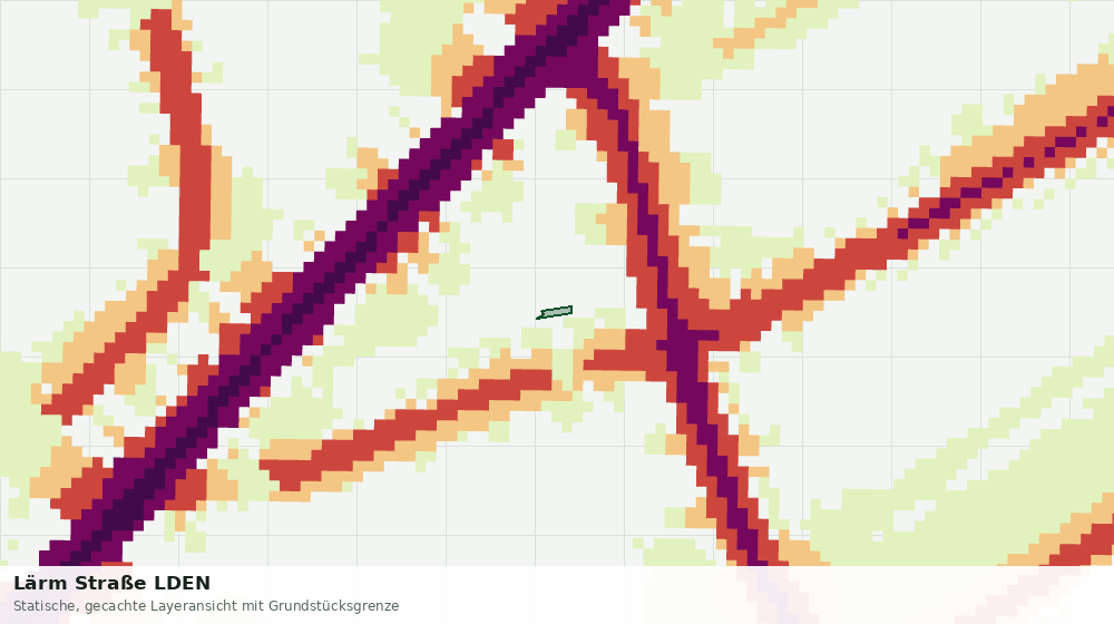 Statische Kartenansicht: Lärm Straße LDEN