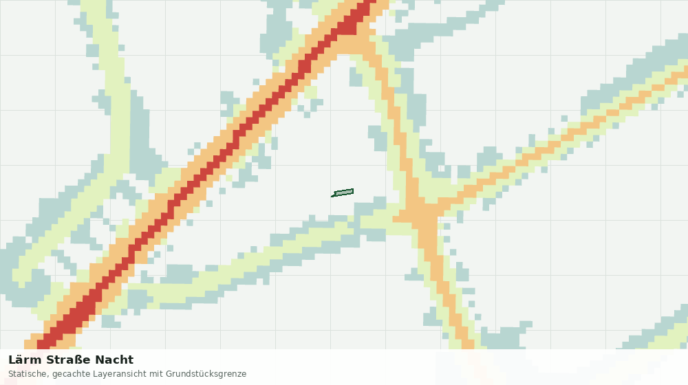 Statische Kartenansicht: Lärm Straße Nacht
