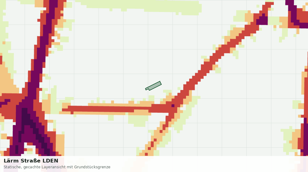 Statische Kartenansicht: Lärm Straße LDEN