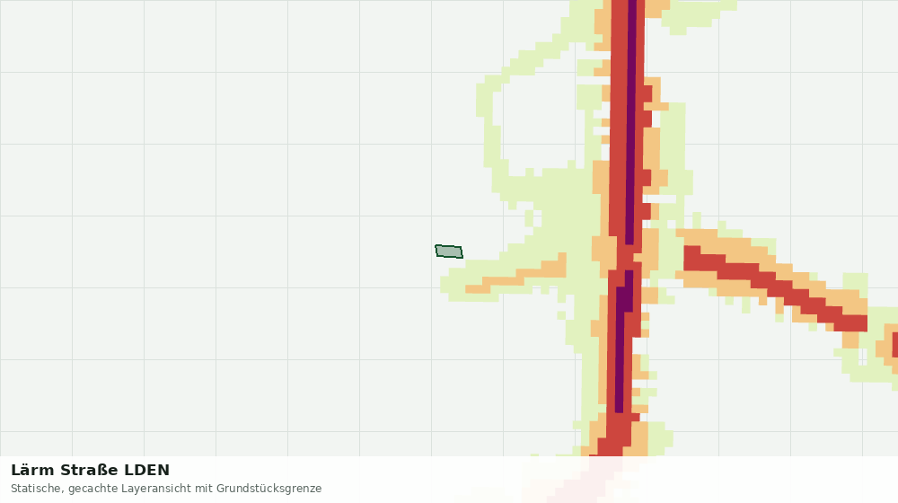 Statische Kartenansicht: Lärm Straße LDEN