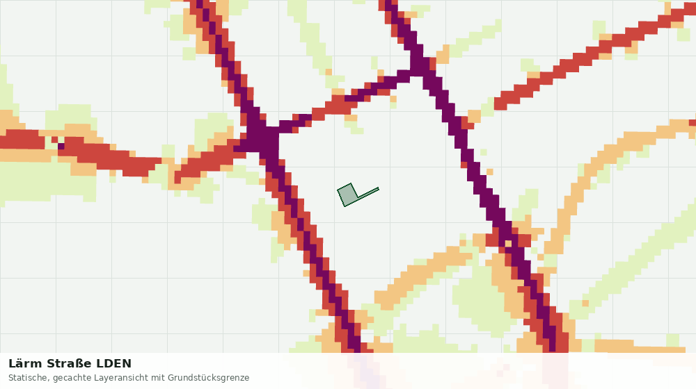 Statische Kartenansicht: Lärm Straße LDEN