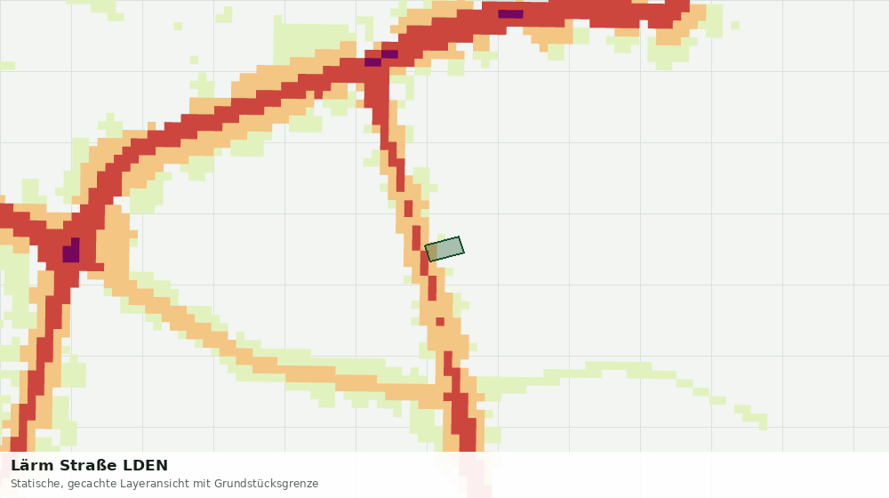 Statische Kartenansicht: Lärm Straße LDEN