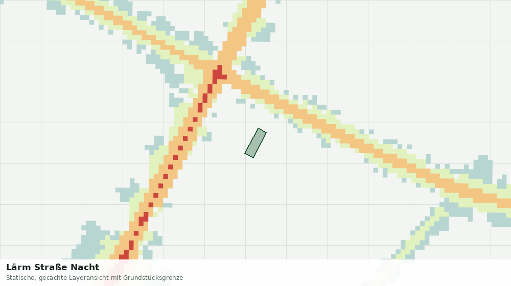 Statische Kartenansicht: Lärm Straße Nacht