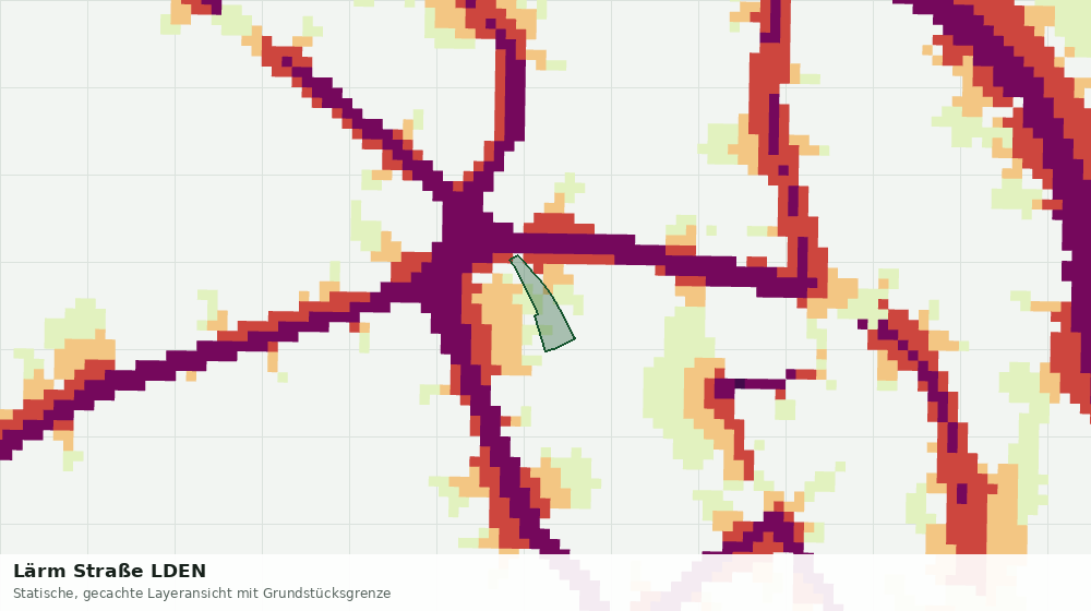 Statische Kartenansicht: Lärm Straße LDEN
