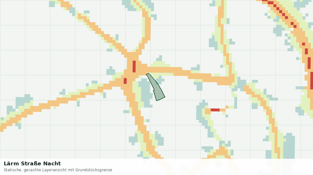 Statische Kartenansicht: Lärm Straße Nacht