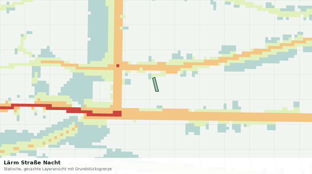 Statische Kartenansicht: Lärm Straße Nacht