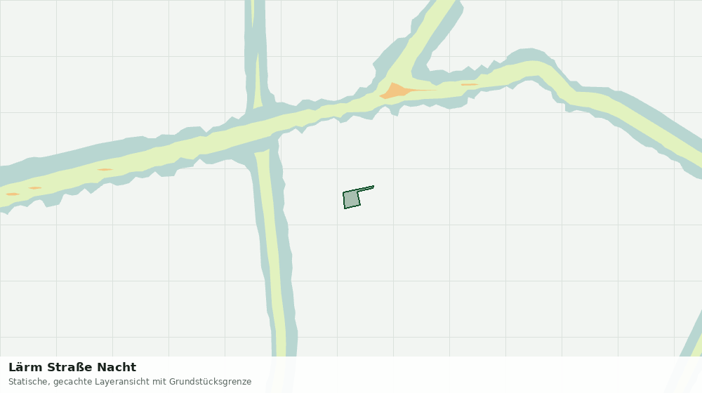 Statische Kartenansicht: Lärm Straße Nacht