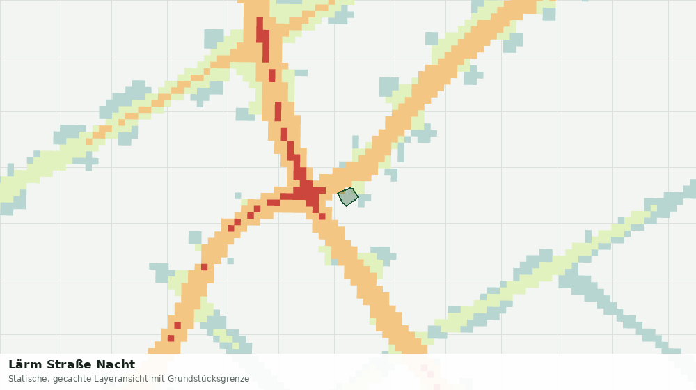 Statische Kartenansicht: Lärm Straße Nacht