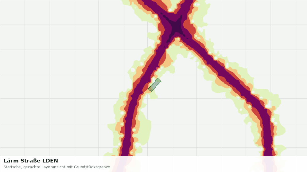 Statische Kartenansicht: Lärm Straße LDEN
