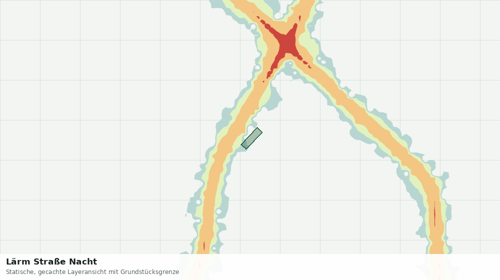 Statische Kartenansicht: Lärm Straße Nacht