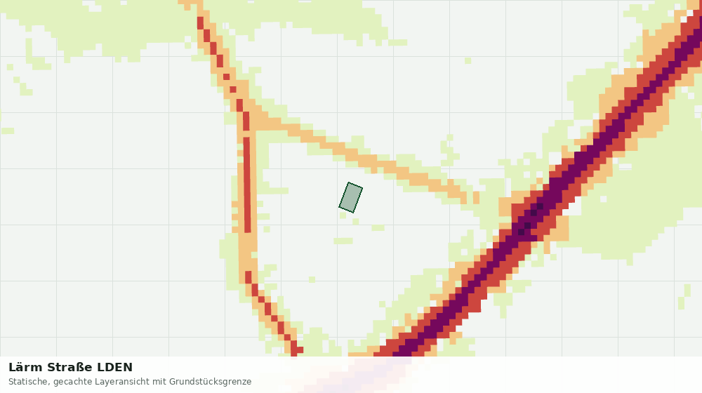Statische Kartenansicht: Lärm Straße LDEN