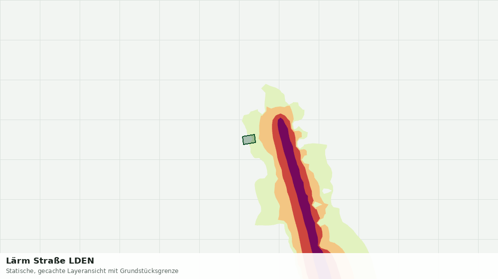 Statische Kartenansicht: Lärm Straße LDEN