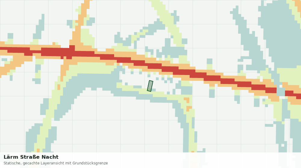 Statische Kartenansicht: Lärm Straße Nacht