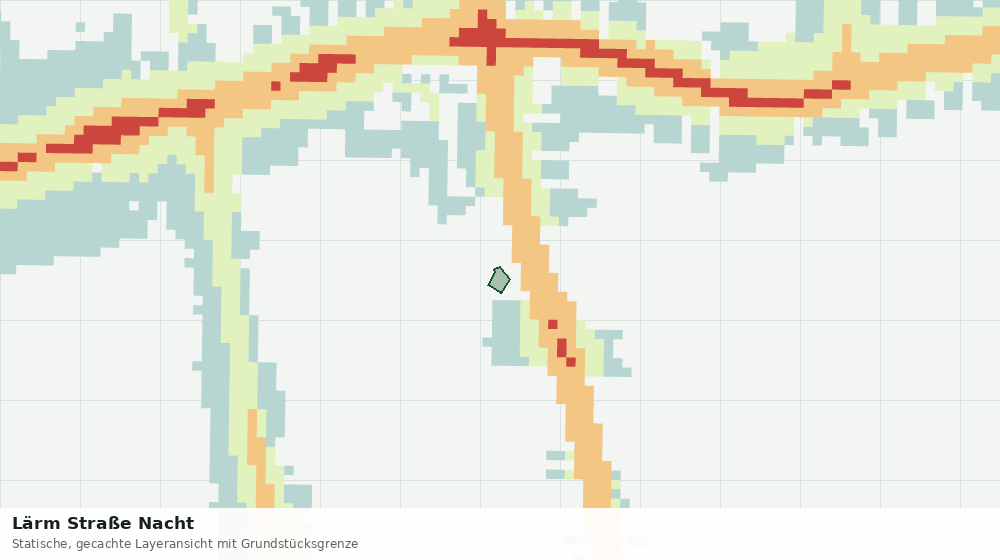 Statische Kartenansicht: Lärm Straße Nacht
