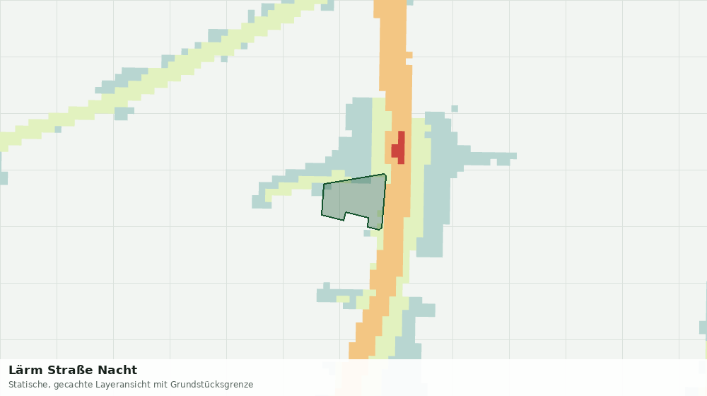 Statische Kartenansicht: Lärm Straße Nacht