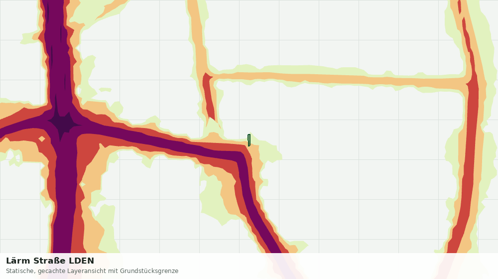 Statische Kartenansicht: Lärm Straße LDEN