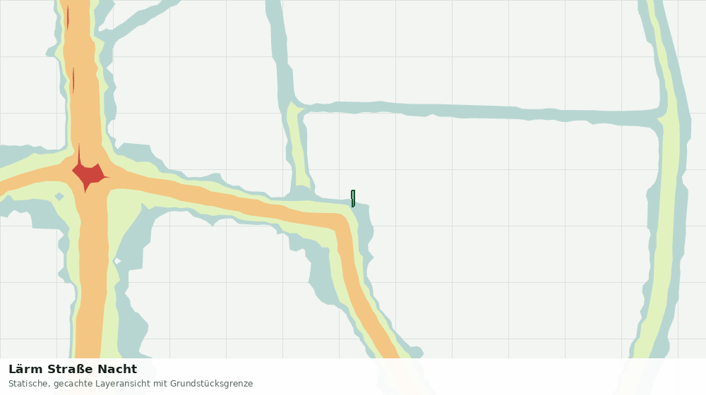 Statische Kartenansicht: Lärm Straße Nacht