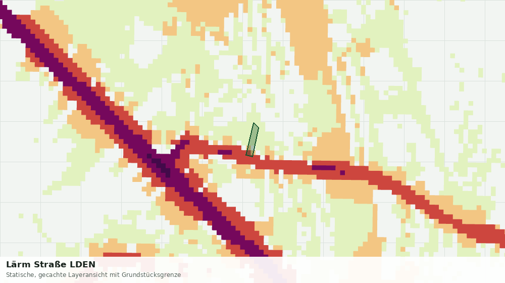 Statische Kartenansicht: Lärm Straße LDEN