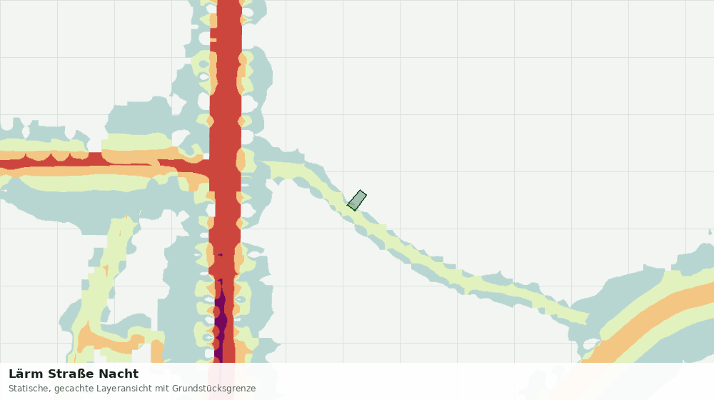 Statische Kartenansicht: Lärm Straße Nacht