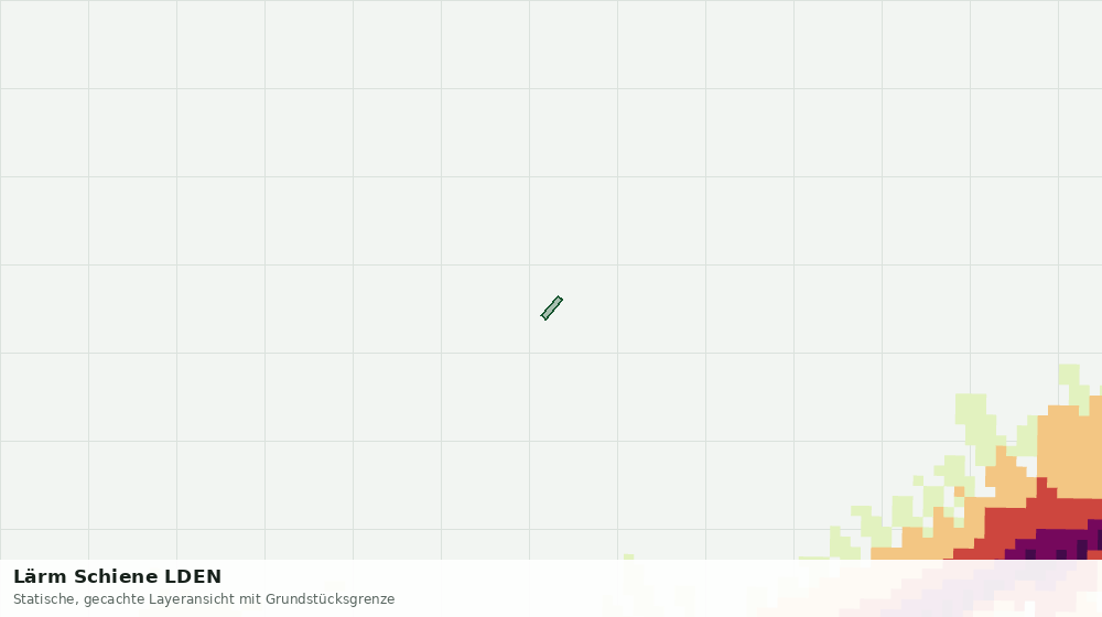 Statische Kartenansicht: Lärm Schiene LDEN