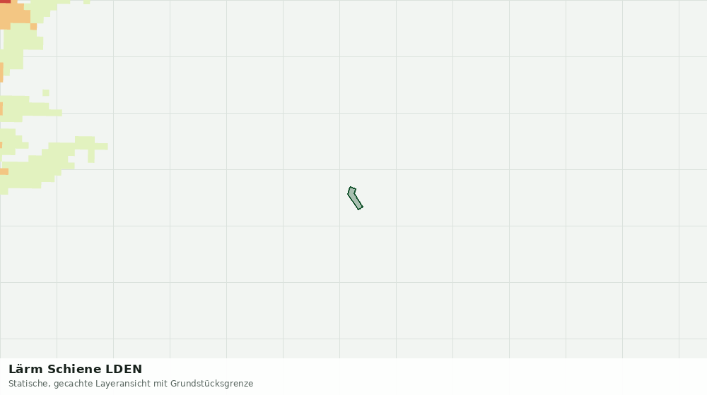 Statische Kartenansicht: Lärm Schiene LDEN