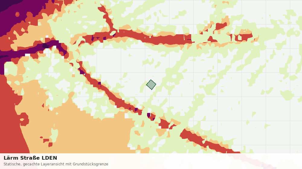 Statische Kartenansicht: Lärm Straße LDEN