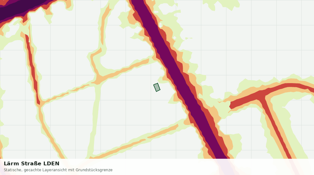 Statische Kartenansicht: Lärm Straße LDEN