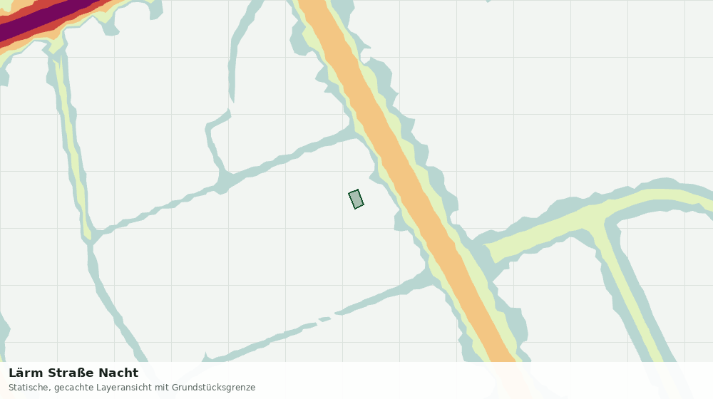 Statische Kartenansicht: Lärm Straße Nacht
