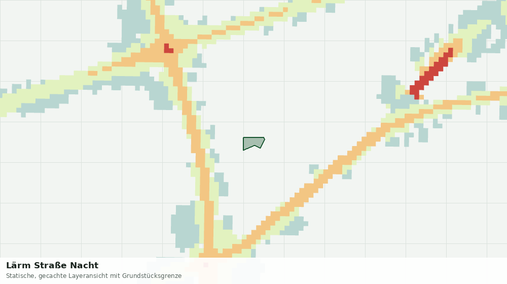 Statische Kartenansicht: Lärm Straße Nacht