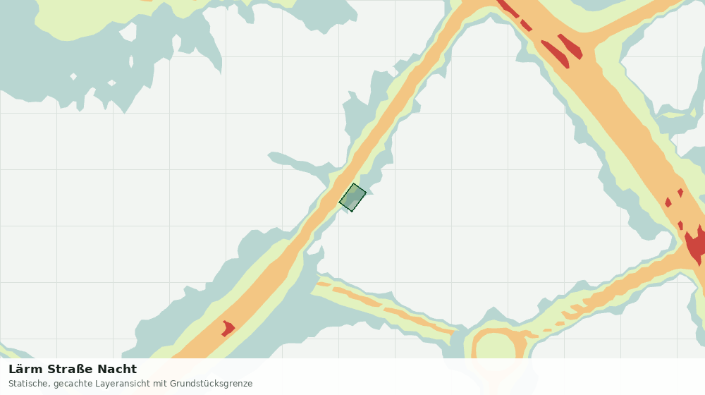 Statische Kartenansicht: Lärm Straße Nacht