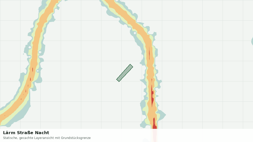 Statische Kartenansicht: Lärm Straße Nacht