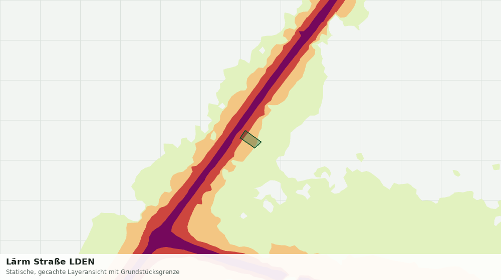 Statische Kartenansicht: Lärm Straße LDEN