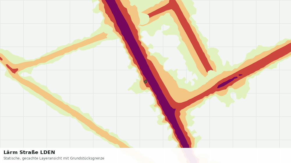 Statische Kartenansicht: Lärm Straße LDEN